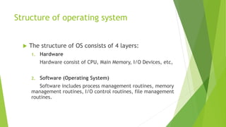 The basic fundamentals' of operating system | PPT