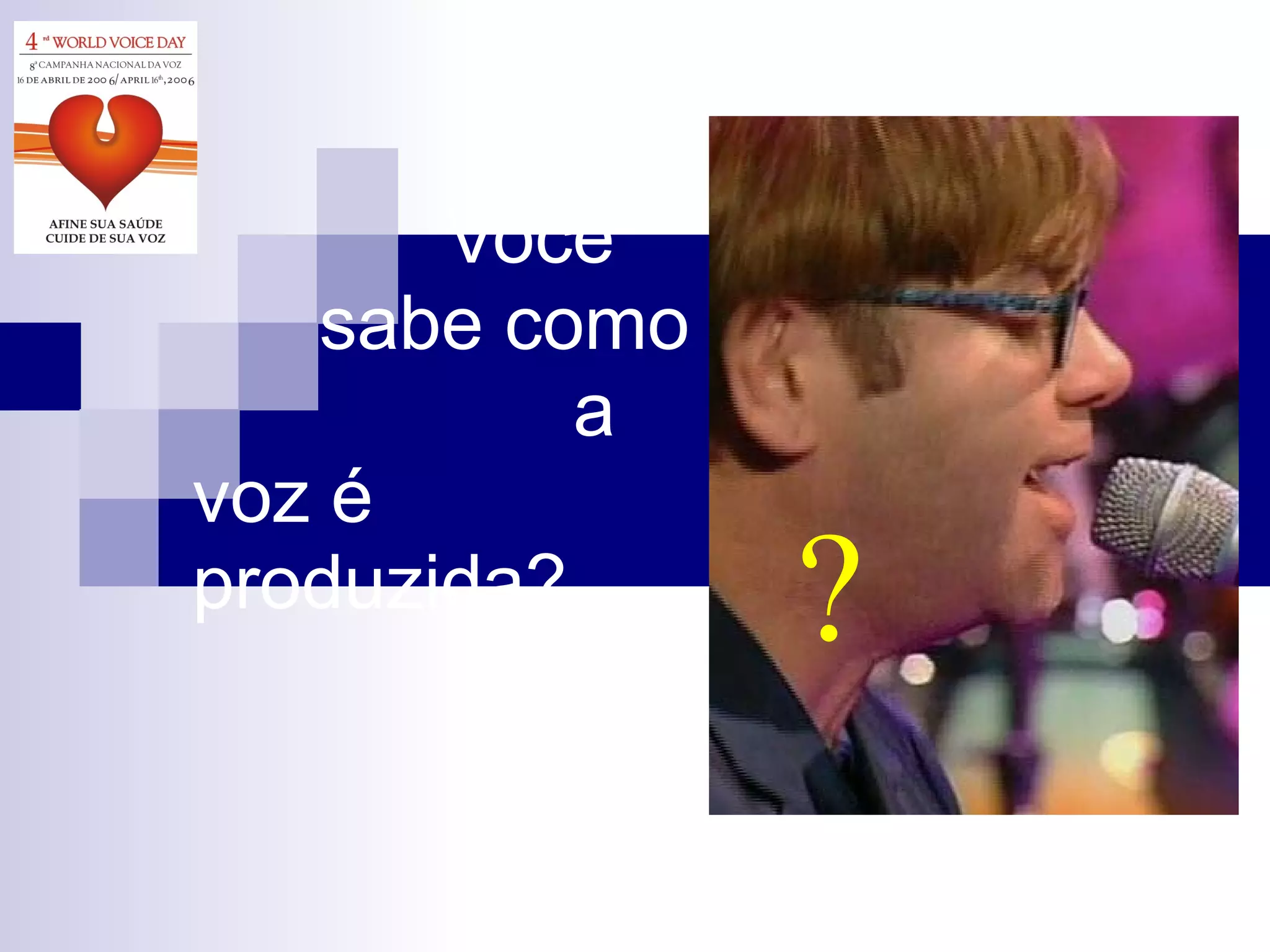 Você    sabe como  a voz é  produzida? ? 