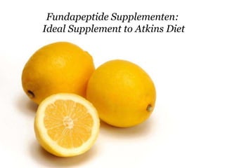 FundapeptideSupplementen: Ideal Supplement to Atkins Diet 