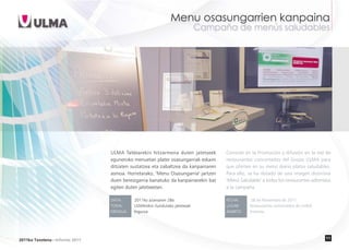 Fundación ULMA - Informe de Actividades 2011