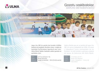 Fundación ULMA - Informe de Actividades 2011