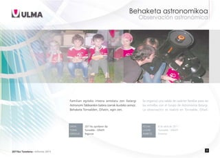 Fundación ULMA - Informe de Actividades 2011