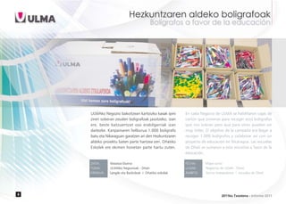 Fundación ULMA - Informe de Actividades 2011