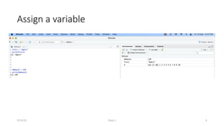 Class-1 4
Assign a variable
9/15/23
 