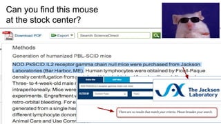 Can you find this mouse
at the stock center?
 