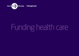 Funding health care infographics