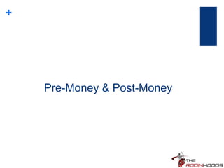 +
Pre-Money & Post-Money
 