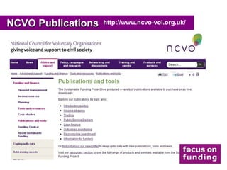 NCVO Publications   http://www.ncvo-vol.org.uk/
 