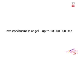 Investor/business angel – up to 10 000 000 DKK