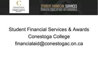 Funding your Post Secondary Education