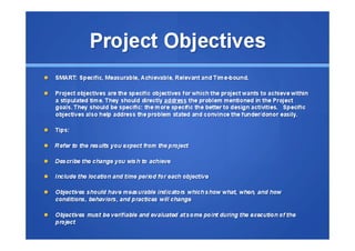 Tips on writing a Funding proposal