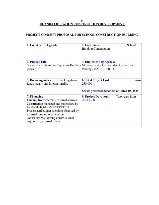 funding proposal