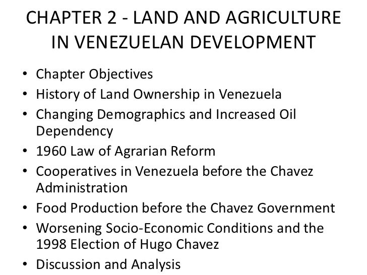 2008 Fundo Zamorano Venezuela Ag Reform