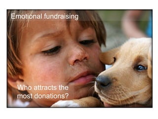 Who attracts the most donations? Emotional fundraising 