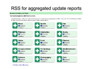 RSS for aggregated update reports 