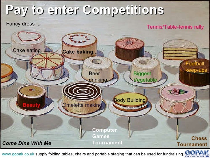 cake raffle ideas