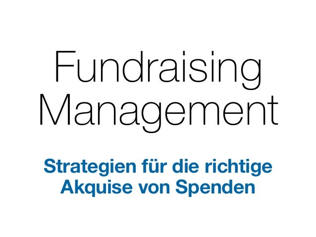 Fundraising Management