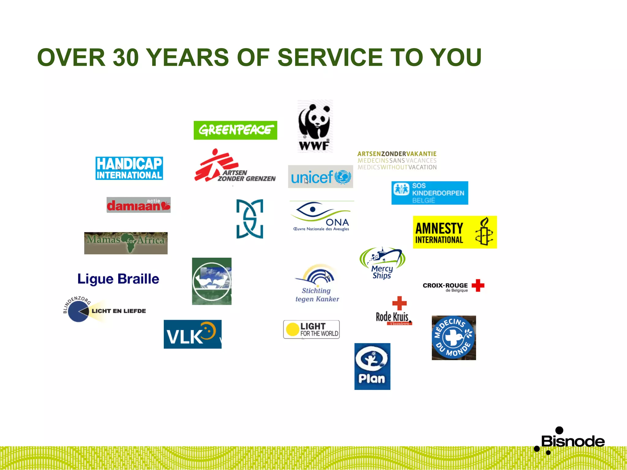 OVER 30 YEARS OF SERVICE TO YOU
 