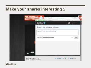 Make your shares interesting :/
 