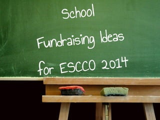 School
Fundraising Ideas
for ESCCO 2014
 