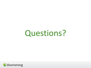 Questions?
 