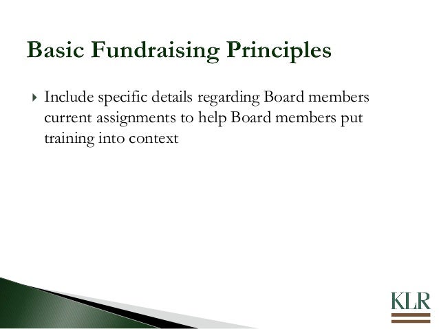 Fundraising Responsibilities Of Nonprofit Boards