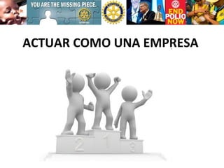 ACTUAR COMO UNA EMPRESA 