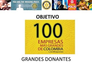 OBJETIVO GRANDES DONANTES 