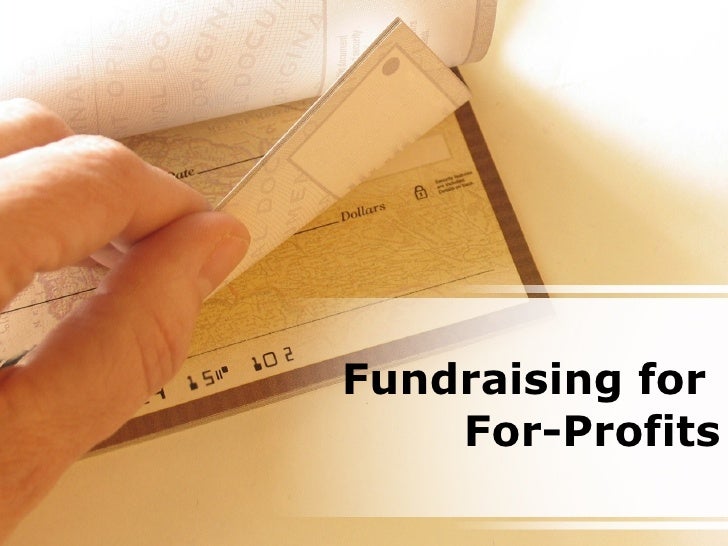 Fundraising For For Profits Powerpoint Presentation