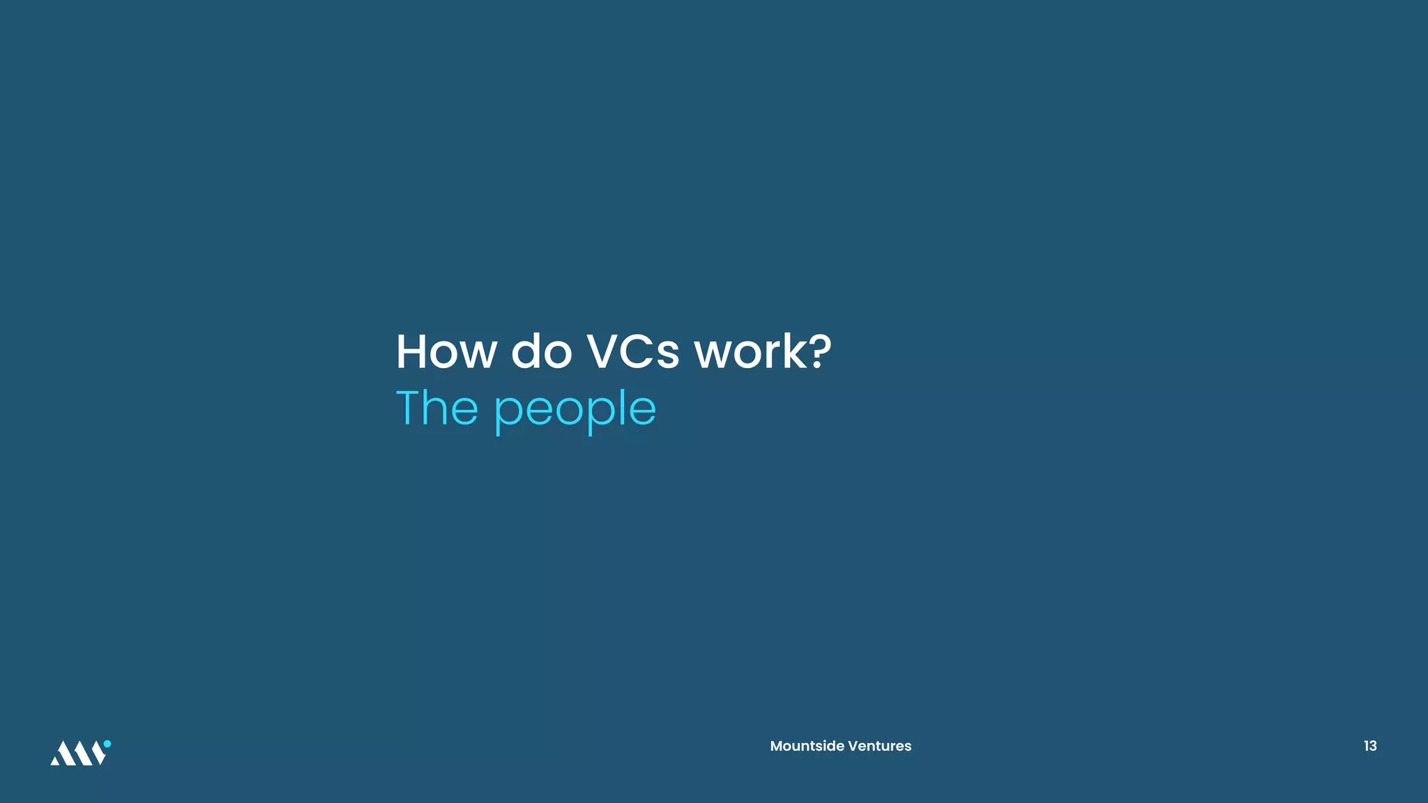 How do VC's Work? - Jonathan Hollis