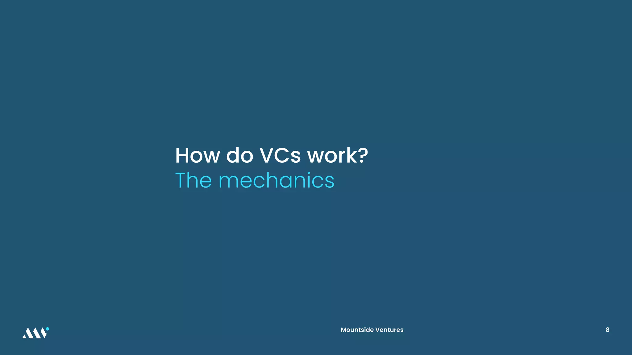 How do VC's Work? - Jonathan Hollis