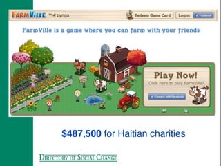 $487,500 for Haitian charities
 