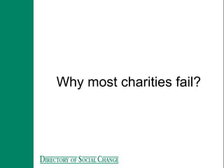 Why most charities fail?
 