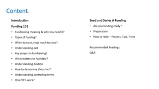 Beginner's Guide: How to raise Seed and Series A Funding for Your Tech ...