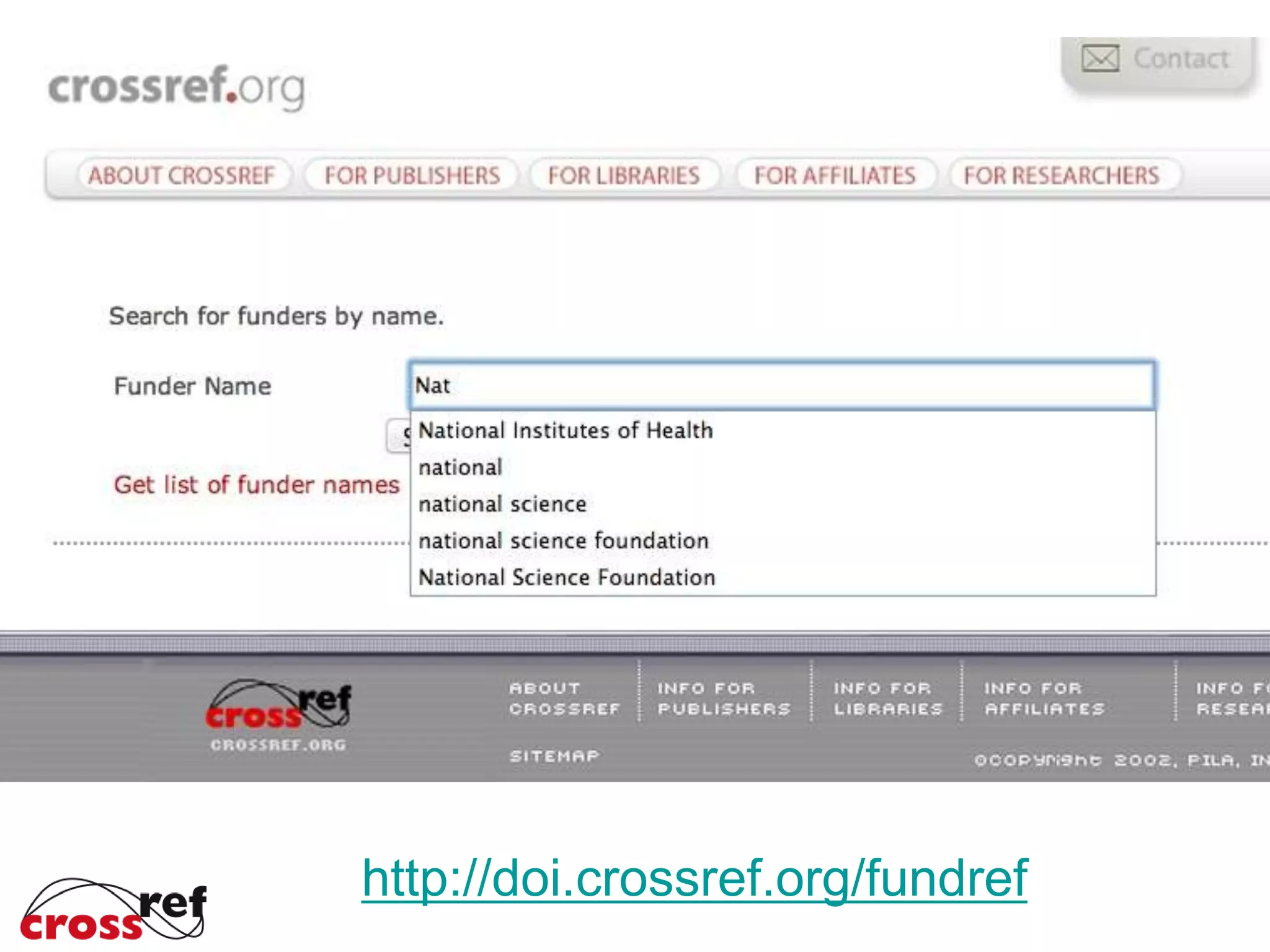http://doi.crossref.org/fundref
 