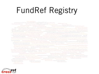 FundRef Registry
 