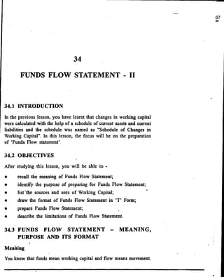 Funds flow statement   ii