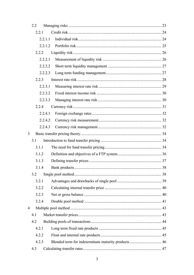 Fund Transfer Pricing in a Commercial Bank - Thesis, Lukasz Kugiel.