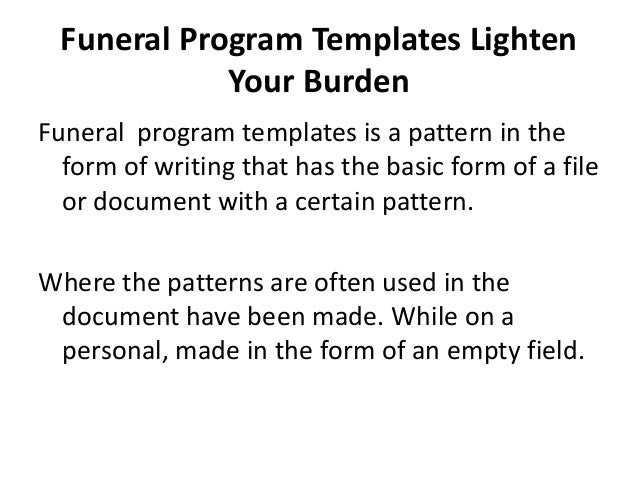 free printable funeral program template for word to download