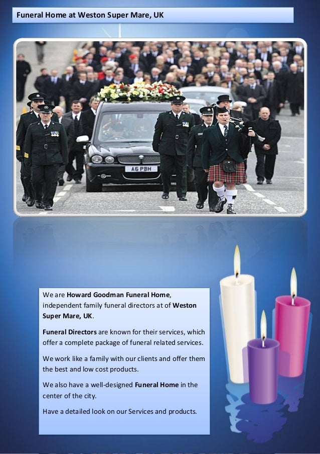 Funeral home at weston super mare, uk