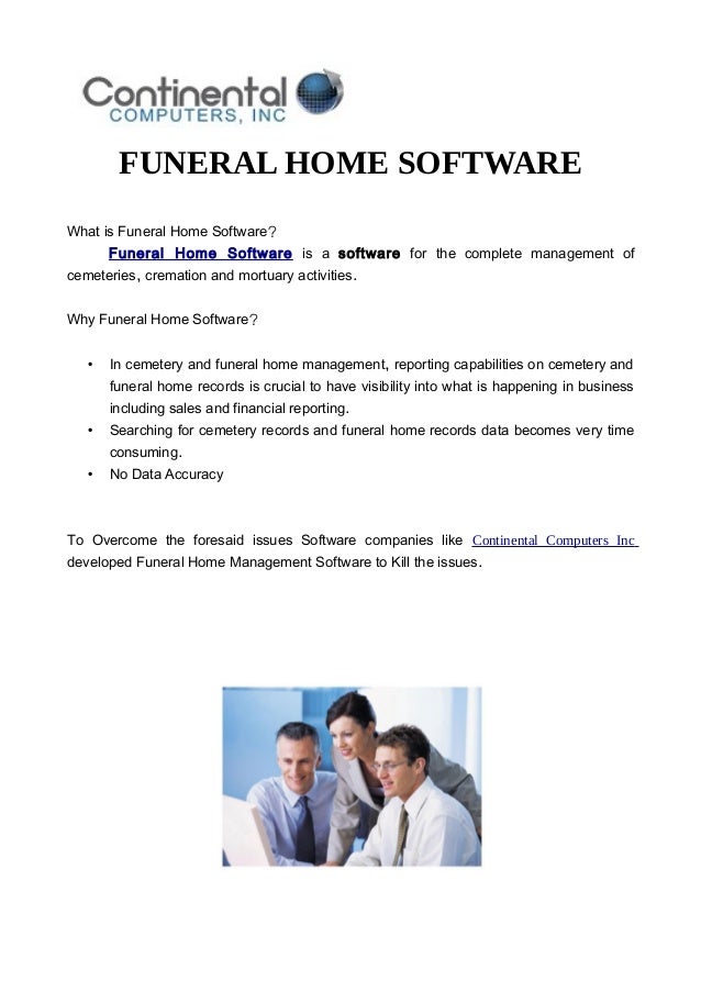 Funeral Home Software