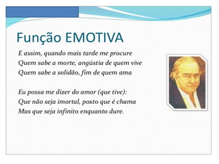 Funções da linguagem e elementos da comunicação