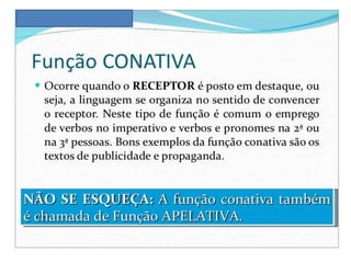 Funções da linguagem e elementos da comunicação