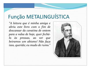 Funções da linguagem e elementos da comunicação