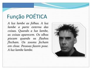 Funções da linguagem e elementos da comunicação