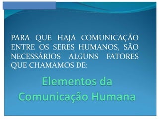 Funções da linguagem e elementos da comunicação