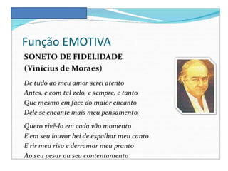 Funções da linguagem e elementos da comunicação