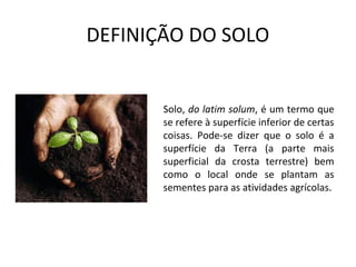 Funções do solo | PPT