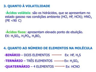 Principais ácidos e suas aplicações