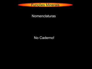 Funções Minerais


Nomenclaturas




 No Caderno!
 